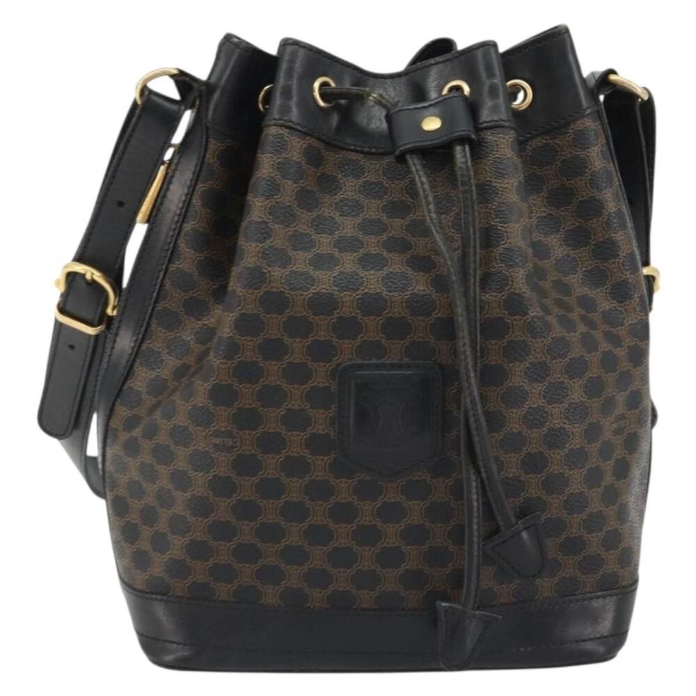 Celine Macadam Shoulder Bag Black